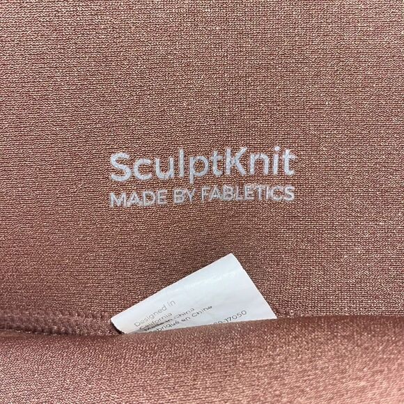 Fabletics Sculptknit Essential Women's Workout High Rise Leggings Large Tan - Picture 2 of 5